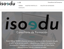Tablet Screenshot of isoedu.es